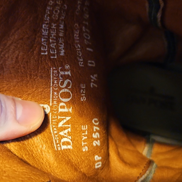 Dan Post | "Sidewinder" Black Western Boots | Sz 8.5| Festival, Boho, Southwest - Picture 7 of 9